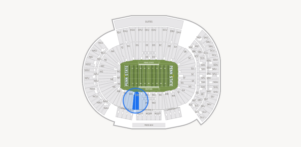 West Shore Home Field at Beaver Stadium Seating Chart