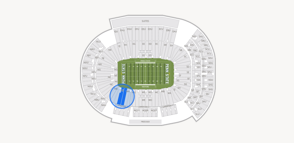 West Shore Home Field at Beaver Stadium Seating Chart
