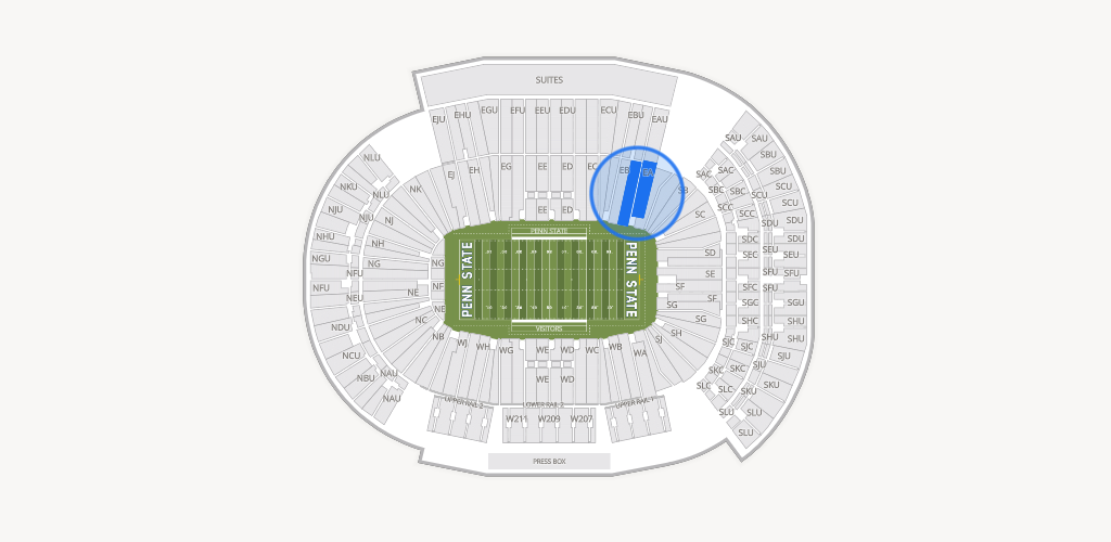 West Shore Home Field at Beaver Stadium Seating Chart
