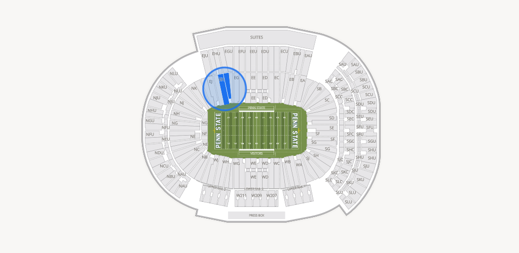 West Shore Home Field at Beaver Stadium Seating Chart