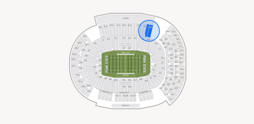 West Shore Home Field at Beaver Stadium Seating Chart