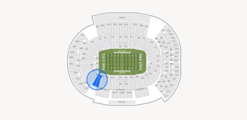 West Shore Home Field at Beaver Stadium Seating Chart
