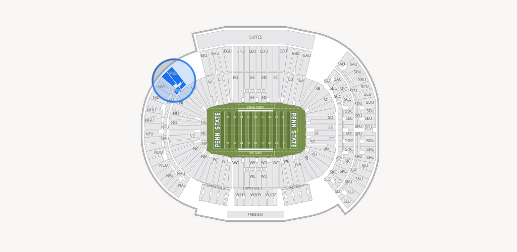 West Shore Home Field at Beaver Stadium Seating Chart