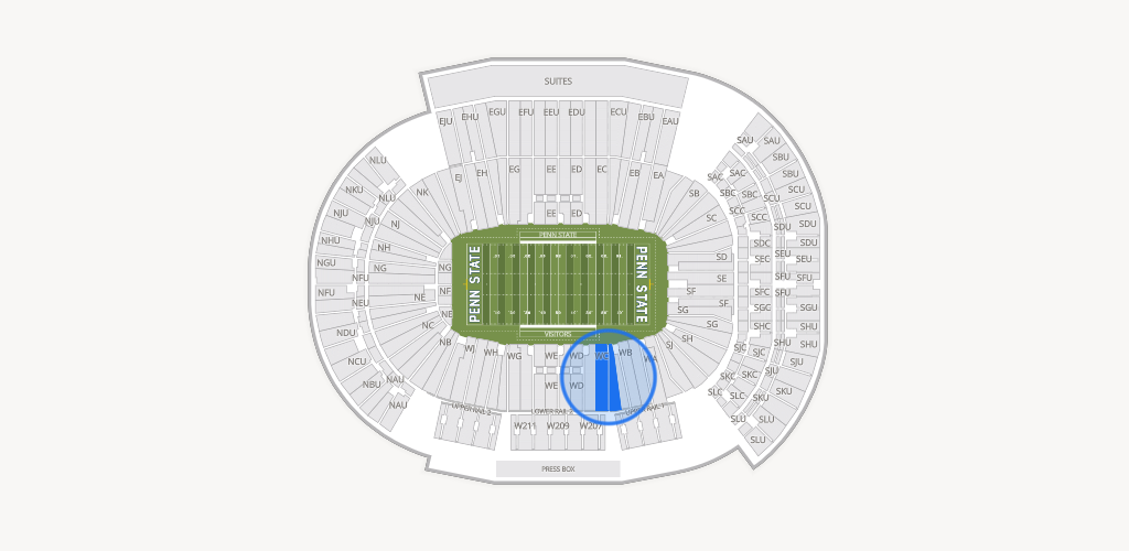 West Shore Home Field at Beaver Stadium Seating Chart