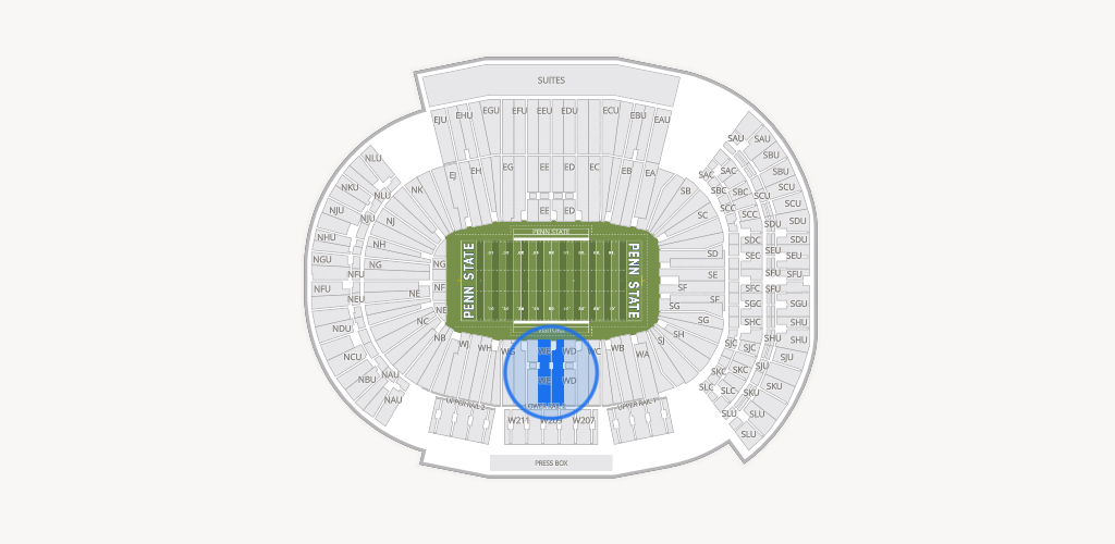 West Shore Home Field at Beaver Stadium Seating Chart