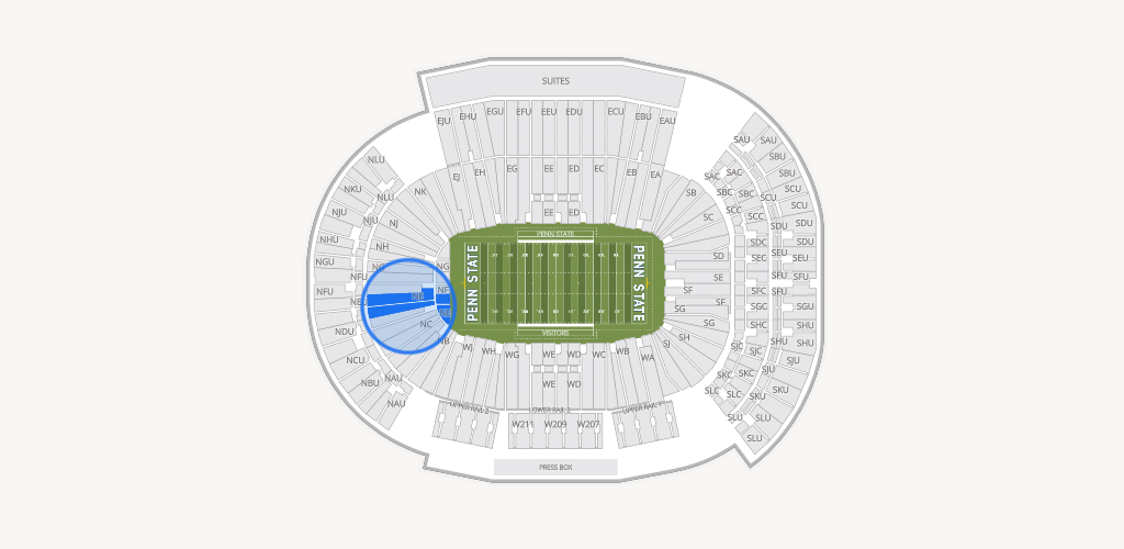 West Shore Home Field at Beaver Stadium Seating Chart