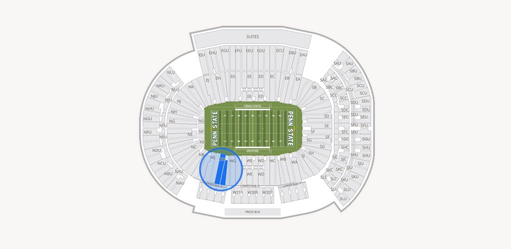 West Shore Home Field at Beaver Stadium Seating Chart
