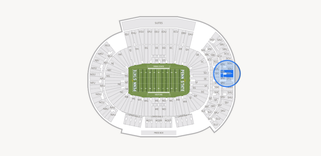 West Shore Home Field at Beaver Stadium Seating Chart
