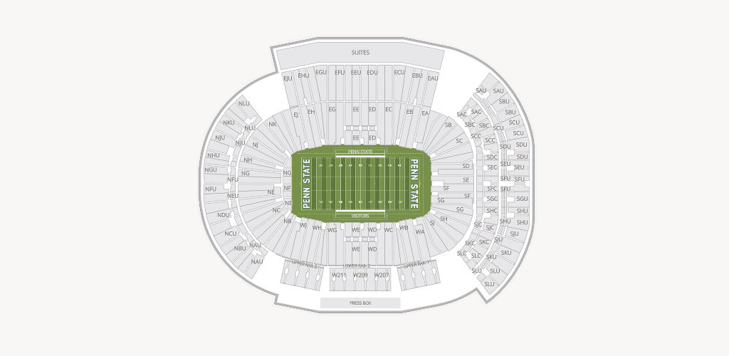 West Shore Home Field at Beaver Stadium Seating Chart