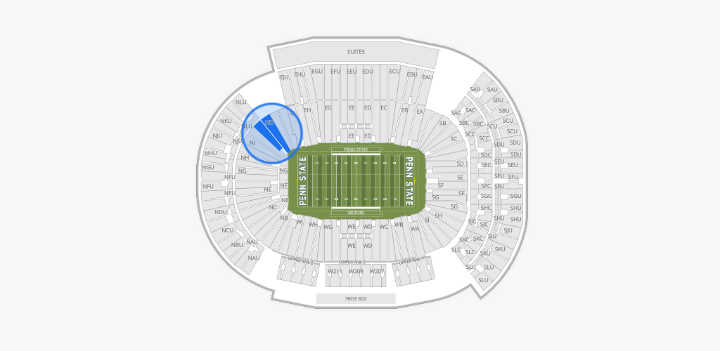 West Shore Home Field at Beaver Stadium Seating Chart