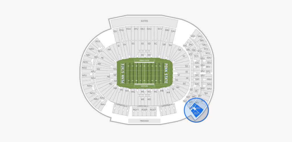 West Shore Home Field at Beaver Stadium Seating Chart