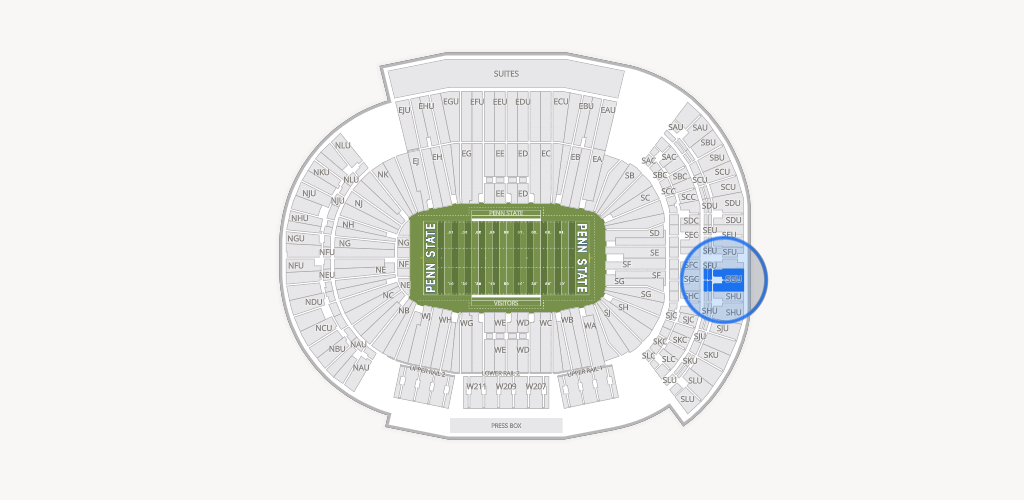 West Shore Home Field at Beaver Stadium Seating Chart