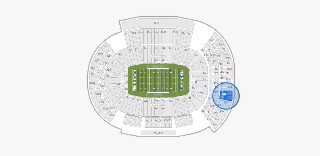 West Shore Home Field at Beaver Stadium Seating Chart