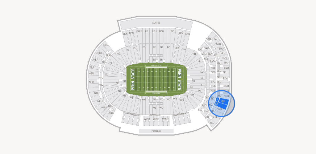 West Shore Home Field at Beaver Stadium Seating Chart