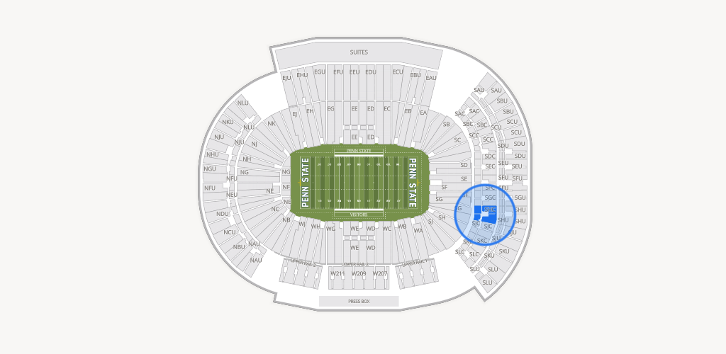 West Shore Home Field at Beaver Stadium Seating Chart