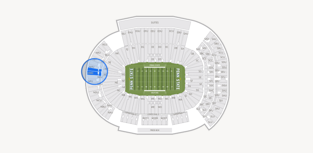 West Shore Home Field at Beaver Stadium Seating Chart