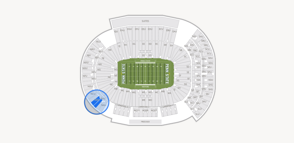 West Shore Home Field at Beaver Stadium Seating Chart