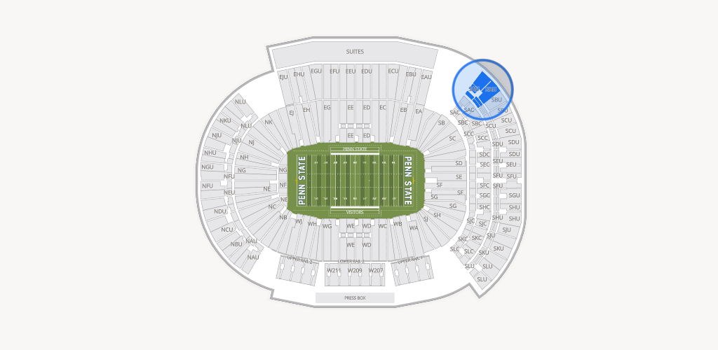 West Shore Home Field at Beaver Stadium Seating Chart