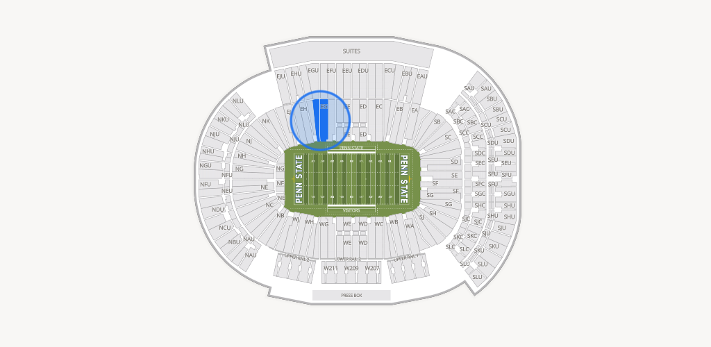 West Shore Home Field at Beaver Stadium Seating Chart
