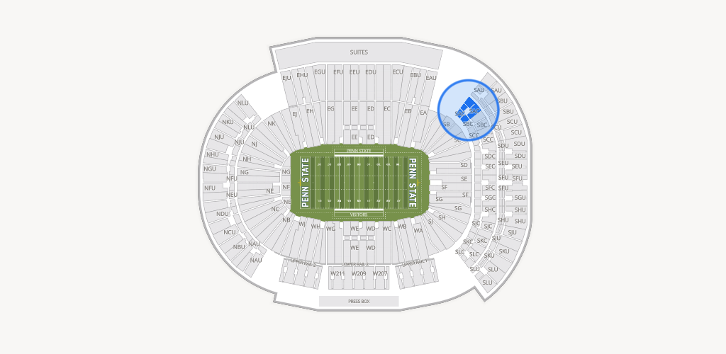 West Shore Home Field at Beaver Stadium Seating Chart