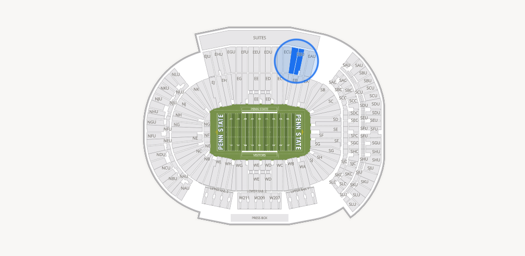 West Shore Home Field at Beaver Stadium Seating Chart