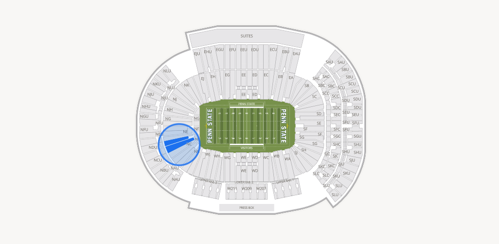 West Shore Home Field at Beaver Stadium Seating Chart