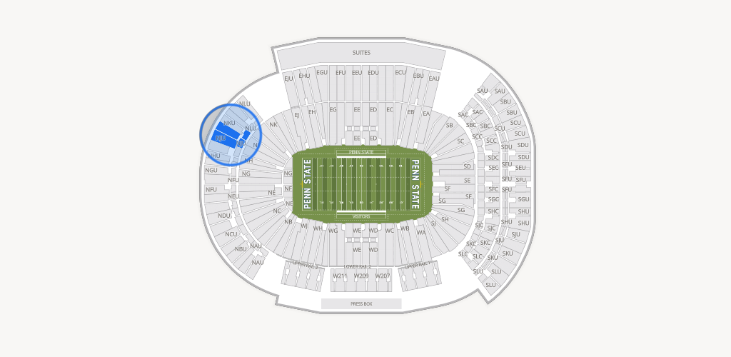 West Shore Home Field at Beaver Stadium Seating Chart