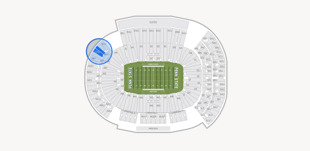 West Shore Home Field at Beaver Stadium Seating Chart