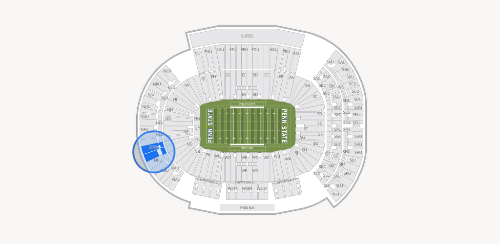 West Shore Home Field at Beaver Stadium Seating Chart
