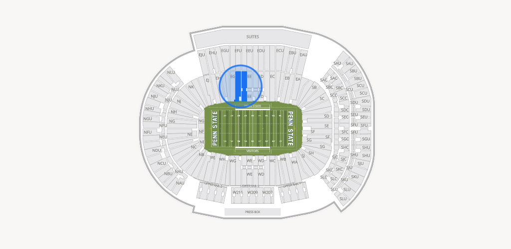 West Shore Home Field at Beaver Stadium Seating Chart