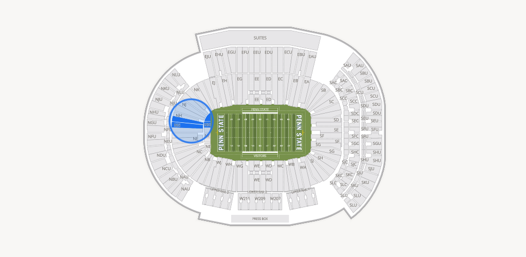 West Shore Home Field at Beaver Stadium Seating Chart