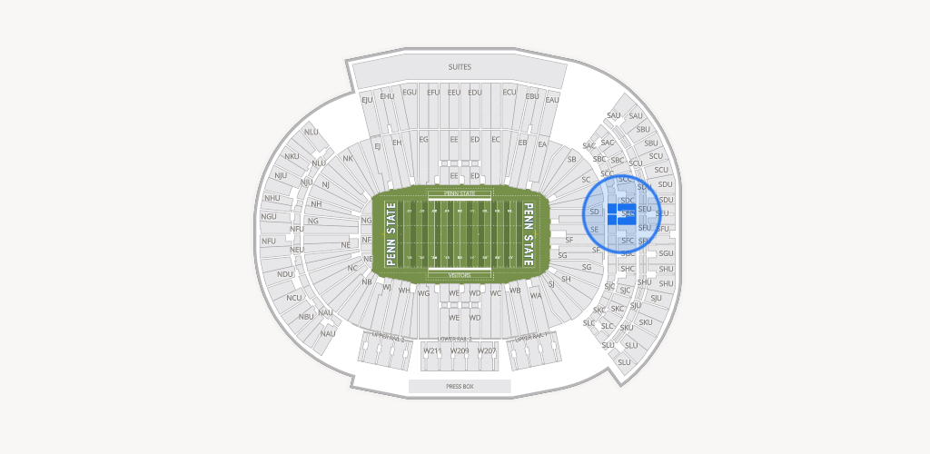West Shore Home Field at Beaver Stadium Seating Chart