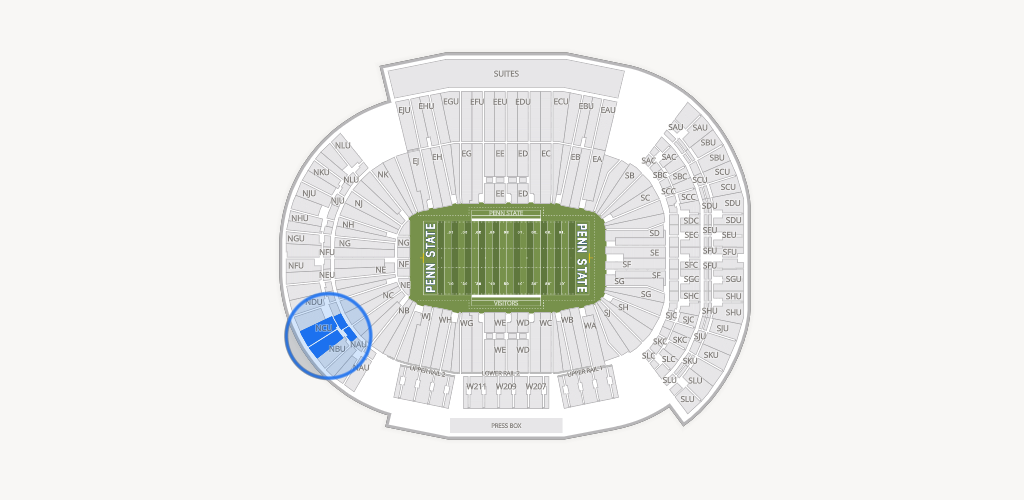 West Shore Home Field at Beaver Stadium Seating Chart