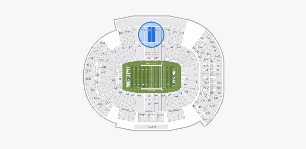 West Shore Home Field at Beaver Stadium Seating Chart