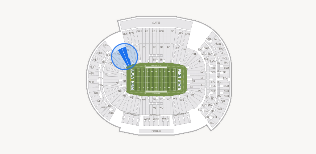 West Shore Home Field at Beaver Stadium Seating Chart