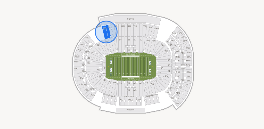 West Shore Home Field at Beaver Stadium Seating Chart