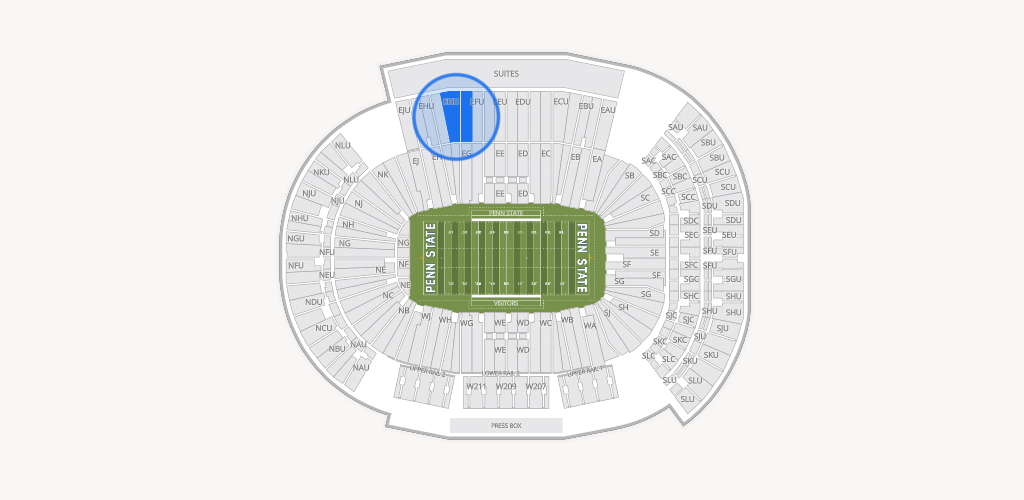 West Shore Home Field at Beaver Stadium Seating Chart