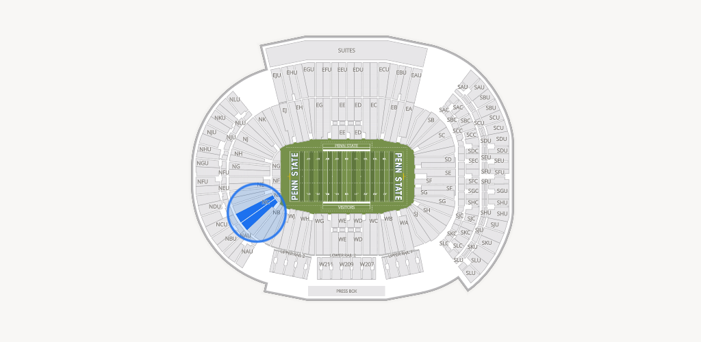 West Shore Home Field at Beaver Stadium Seating Chart
