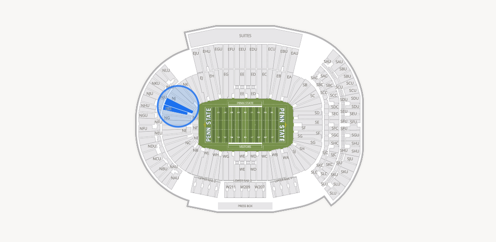 West Shore Home Field at Beaver Stadium Seating Chart