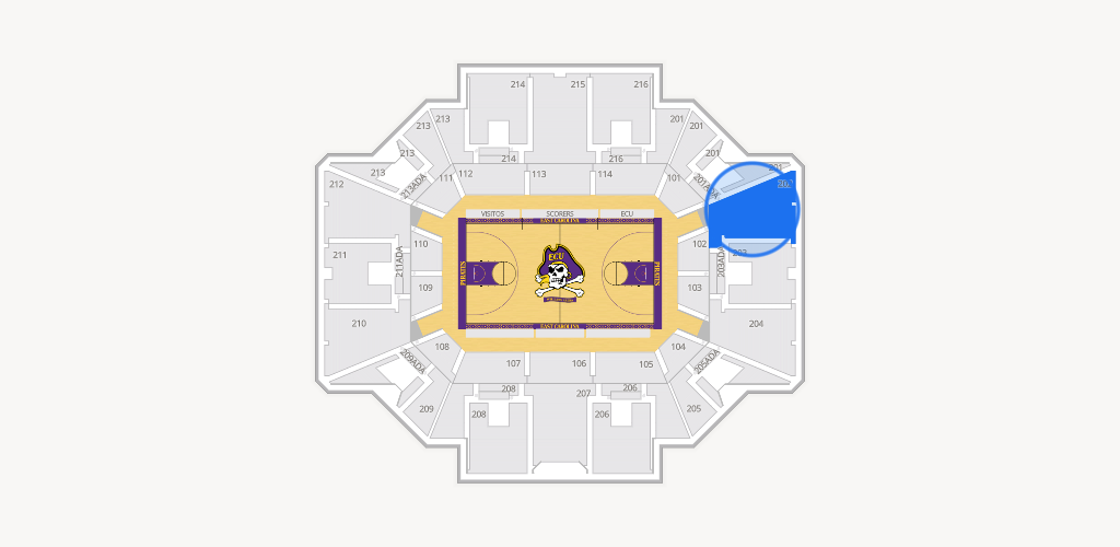 Williams Arena at Minges Coliseum Seating Chart