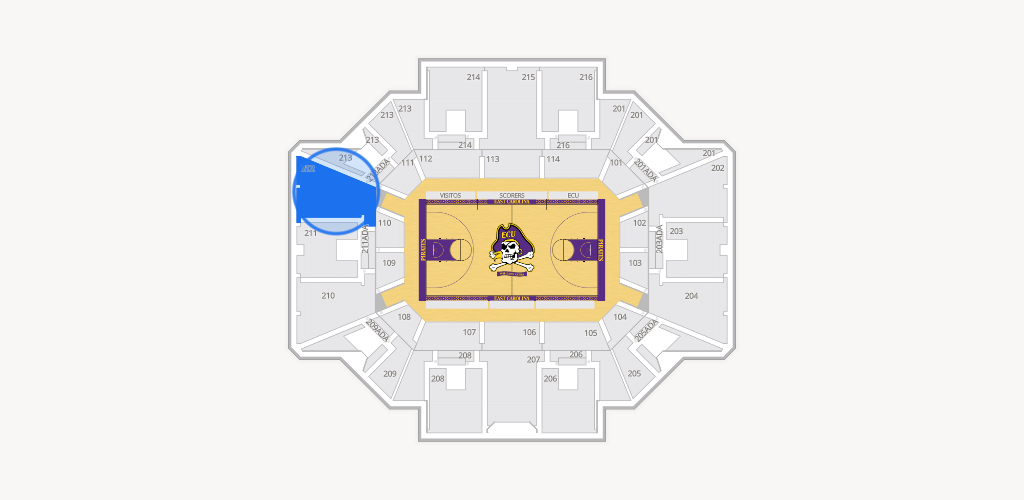 Williams Arena at Minges Coliseum Seating Chart