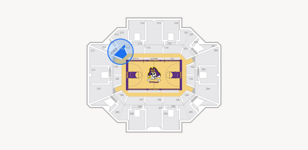 Williams Arena at Minges Coliseum Seating Chart