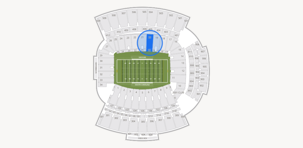 Williams-Brice Stadium Seating Chart
