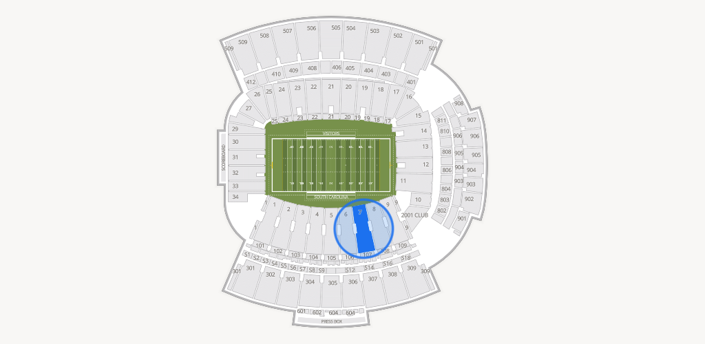 Williams-Brice Stadium Seating Chart