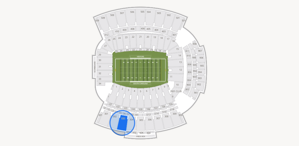 Williams-Brice Stadium Seating Chart
