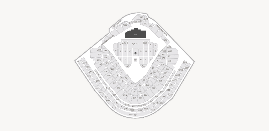 Wrigley Field Seating Chart