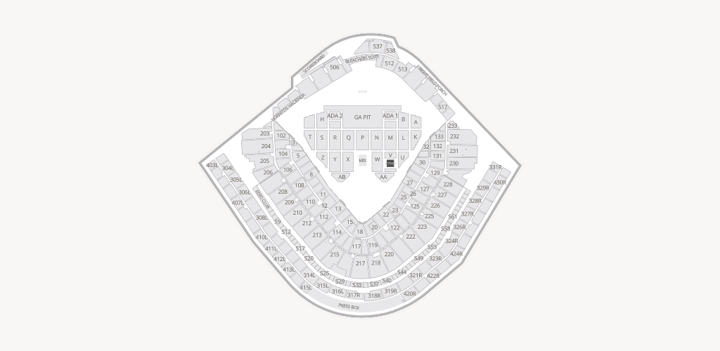 Wrigley Field Seating Chart