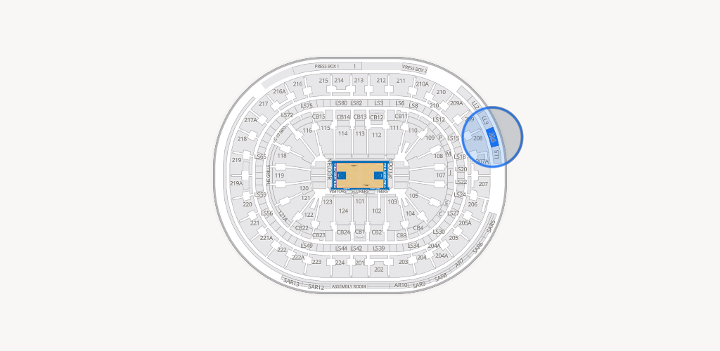 Xfinity Mobile Arena Seating Chart