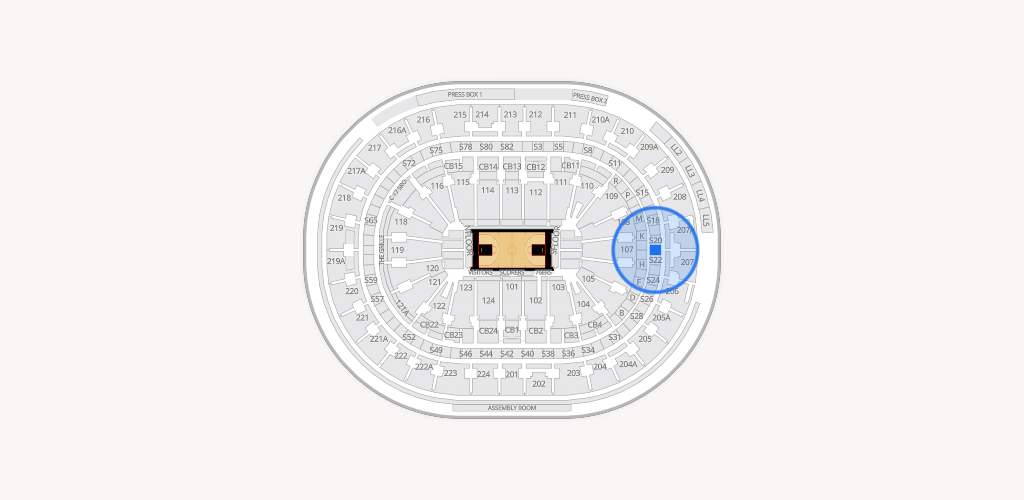 Xfinity Mobile Arena Seating Chart