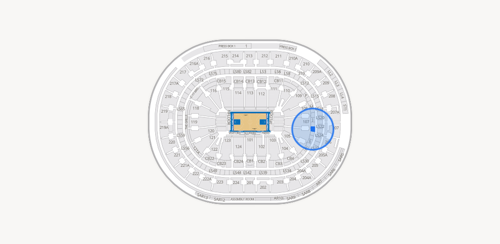 Xfinity Mobile Arena Seating Chart